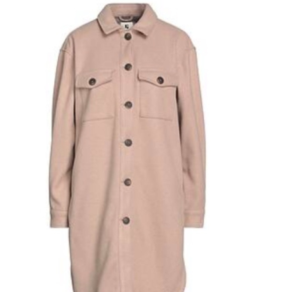 NWT Women's Tan Button-Up Coat Italian Jacket